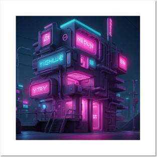 Cyberpunk Hotel Posters and Art
